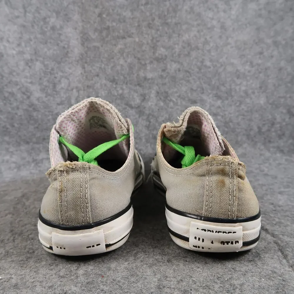 Converse Shoes Kids 4 Sneakers All Star Canvas Casual Lace Up Gray Trainer Youth
